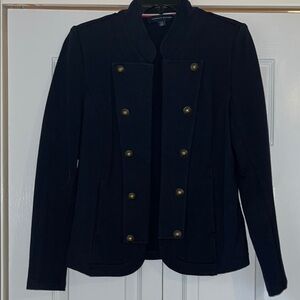 Tommy Hilfiger Elegant Navy Blue Double-Breasted Women's Jacket